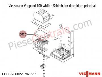 Poza Schimbator caldura primar centrale termice Viessmann Vitopend 100