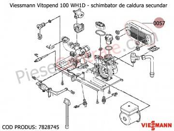 Poza Schimbator de caldura secundar ACM centrala termica Viessmann Vitopend 100 WH1D 24 kw