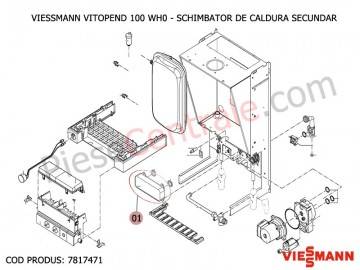 Poza Schimbator de caldura secundar centrale termice Viessmann Vitopend 100 WH0 si WHE