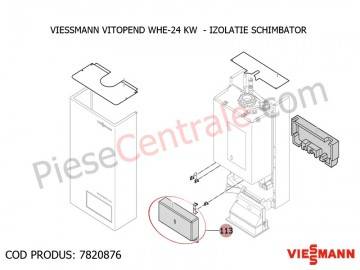 Poza Izolatie schimbator centrala termica Viessmann Vitopend WHE