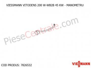 Poza Manometru 0-6 bari cu furtun flexibil centrala termica Viessmann VITODENS 200 W-WB2B 45 KW