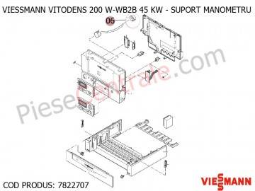 Poza Suport manometru centrale termice Viessmann Vitodens 200 si Vitodens 300