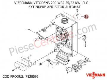 Poza Extindere aerisitor automat centrala termica Viessmann Vitodens 200