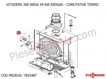 Poza Electrod ionizare centrala termica Viessmann Vitodens 300