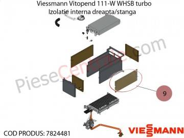 Poza Izolatie interna dreapta/stanga centrala termica Viessmann Vitopend 111-W WHSB turbo