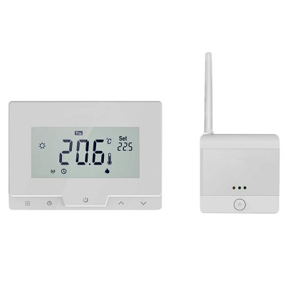 Poza Termostat ambiental programabil cu control vocal ALEXA, prin internet Division Gas DG19 WI-FI ALB. Poza 9050