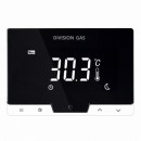 Termostat ambiental programabil cu control vocal ALEXA, prin internet Division Gas DG19 WI-FI NEGRU