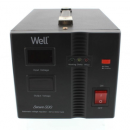 Stabilizator de tensiune cu servomotor Well Secure 500 VA 300W